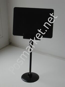 Держатель ценника на штанге 10 см (Ч) с меловой табличкой А7