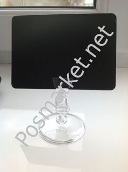 Ценникодержатель прищепка на подставке с маркерной табличкой А7