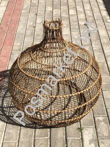 Плетеная люстра из ротанга