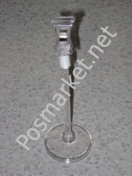 Ценникодержатель прищепка на круглой основе со штангой 10 см